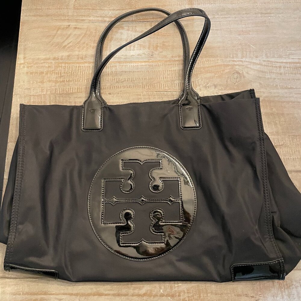 Tory Burch Ella Patent Nylon Tote